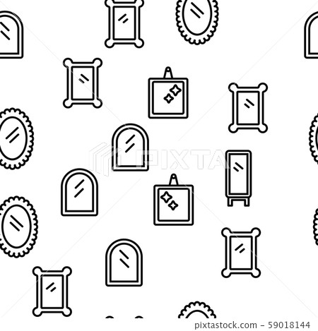 Mirror Different Form Vector Seamless Pattern Mirror Different Form Vector Seamless Pattern 59018144
