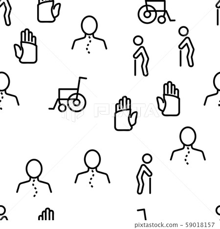 Orthopedic Collection Vector Seamless Pattern 59018157