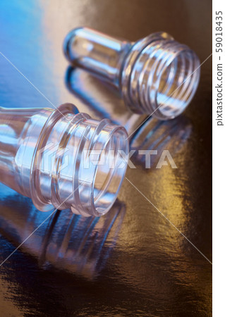 Close up picture of blow injection molding bottle Close up picture of blow injection molding bottle 59018435