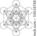 神聖的幾何圖案_Metatron多維數據集 59018788