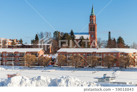 Winter landscape of Savonlinna 59018843