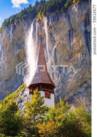 Lauterbrunnen waterfall, Staubbach, Switzerland 59018877