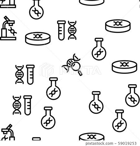 Dna Test Vector Seamless Pattern 59019253