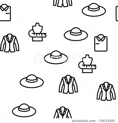 Fashion And Clothes Vector Seamless Pattern Fashion And Clothes Vector Seamless Pattern 59019265