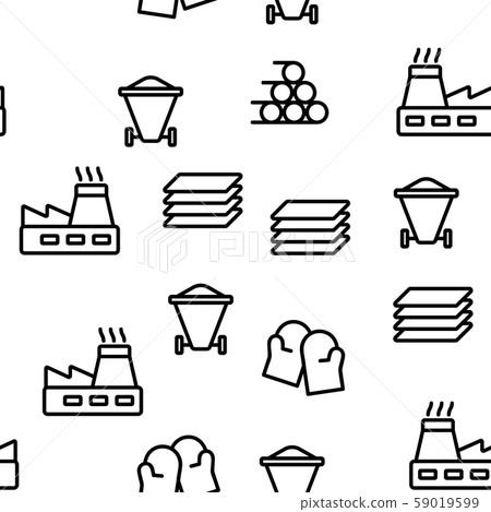 Metallurgy Vector Seamless Pattern Metallurgy Vector Seamless Pattern 59019599