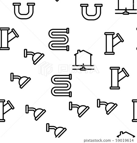 Plumbing Vector Seamless Pattern Plumbing Vector Seamless Pattern 59019614