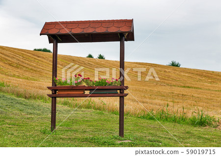 Slovenian beautiful summer rural landscape with Slovenian beautiful summer rural landscape with 59019715