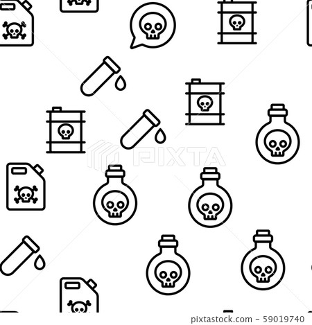 Chemical Toxic Poison Seamless Pattern Vector Chemical Toxic Poison Seamless Pattern Vector 59019740