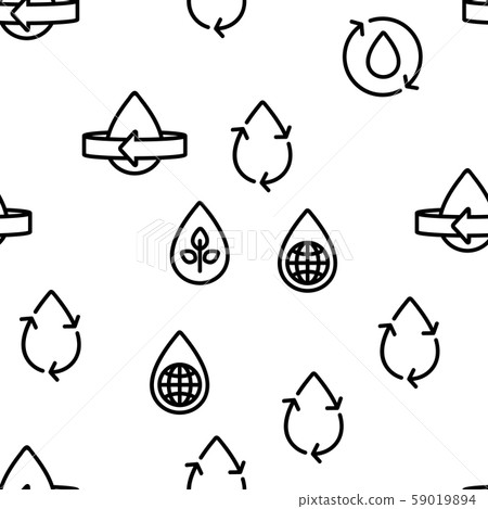 Water Treatment Vector Seamless Pattern 59019894
