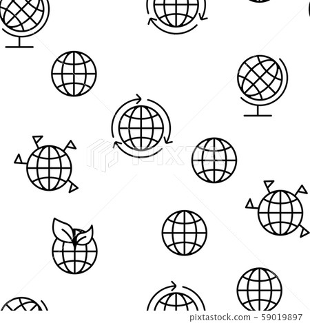 World, Globe, Planet Earth Vector Seamless Pattern World, Globe, Planet Earth Vector Seamless Pattern 59019897
