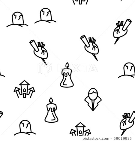 Protection From Vampire Vector Seamless Pattern Protection From Vampire Vector Seamless Pattern 59019955