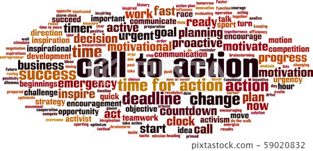 Call to action word cloud Call to action word cloud 59020832