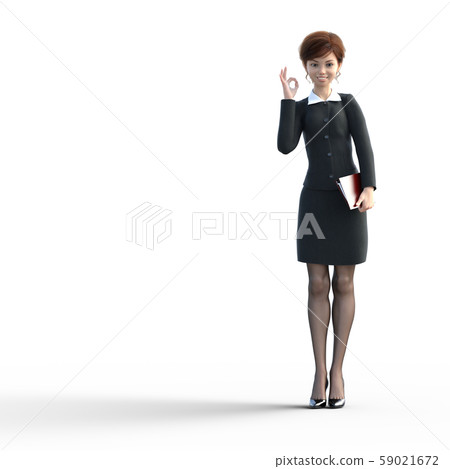 統一perming3DCG插圖素材中的女人 統一perming3DCG插圖素材中的女人 59021672