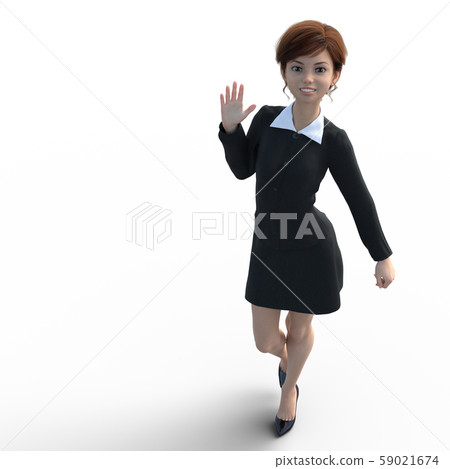 統一perming3DCG插圖素材中的女人 統一perming3DCG插圖素材中的女人 59021674