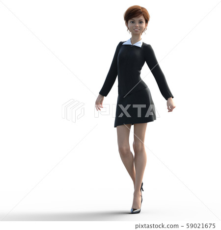 統一perming3DCG插圖素材中的女人 統一perming3DCG插圖素材中的女人 59021675