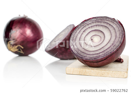 Fresh red onion isolated on white Fresh red onion isolated on white 59022762