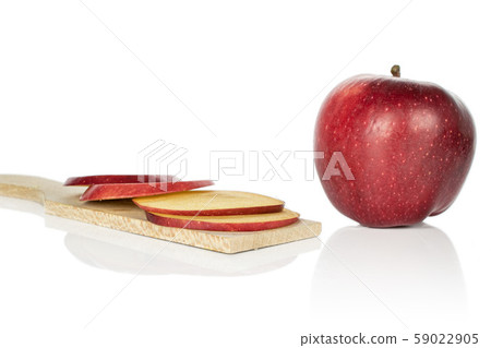Red delicious apple isolated on white Red delicious apple isolated on white 59022905