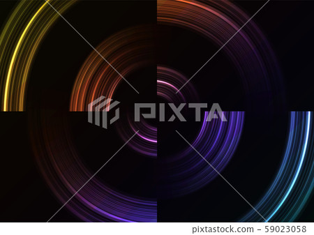 rainbow abstract circle slice layer background 59023058