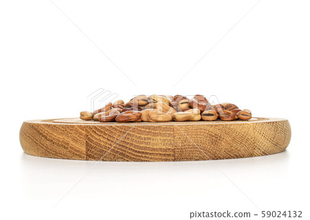 Fresh brown bean isolated on white Fresh brown bean isolated on white 59024132