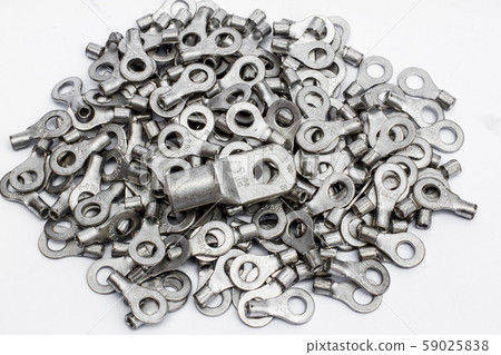Cable terminals isolated on a white background Cable terminals isolated on a white background 59025838