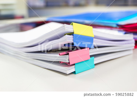 file folder and Stack of business report paper file folder and Stack of business report paper 59025882