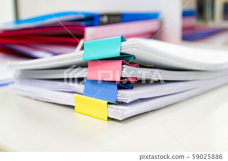 file folder and Stack of business report paper file folder and Stack of business report paper 59025886
