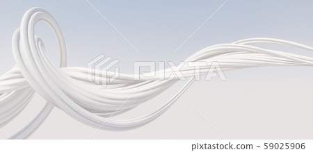 Bright and detailed panoramic landscape: abstract white curve background (3D CG rendering digital illustration) Bright and detailed panoramic landscape: abstract white curve background (3D CG rendering digital illustration) 59025906