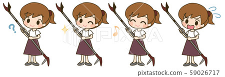 矢量，用剪刀的人 59026717