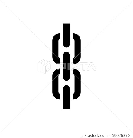Black Link symbol for banner, general design print and websites. Illustration vector. 59026850