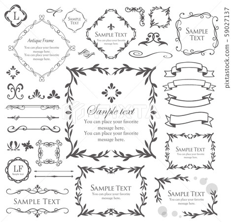 植物圖案框架集 59027137