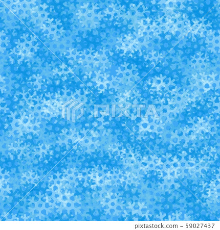 Snowflake seamless pattern. Blue Snow abstract background for wrapping Snowflake seamless pattern. Blue Snow abstract background for wrapping 59027437
