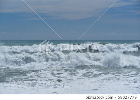 高知縣安田町卡拉濱海岸沿太平洋波濤洶湧 59027779