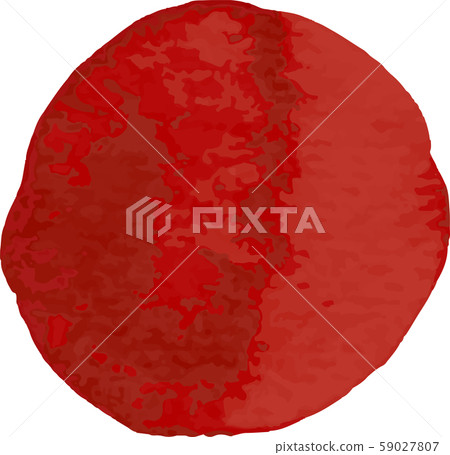 Watercolor_watercolor_illustration_circle_circle__red_red_christmas_酒紅色 59027807