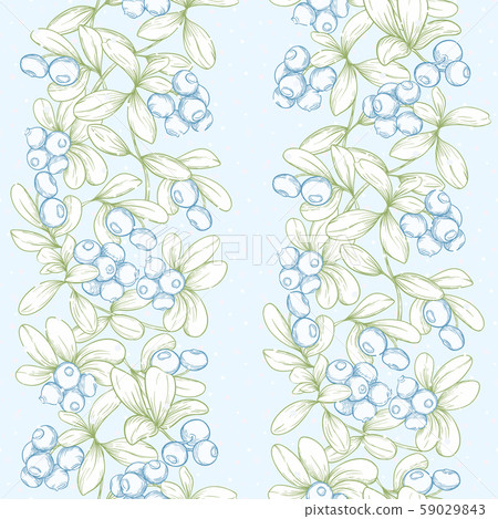 Blueberry and snow 59029843