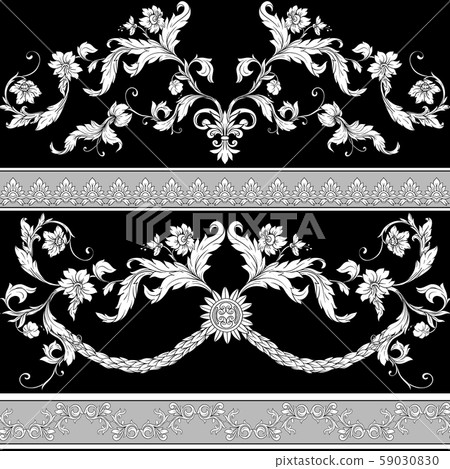 Seamless pattern, background In baroque Seamless pattern, background In baroque 59030830