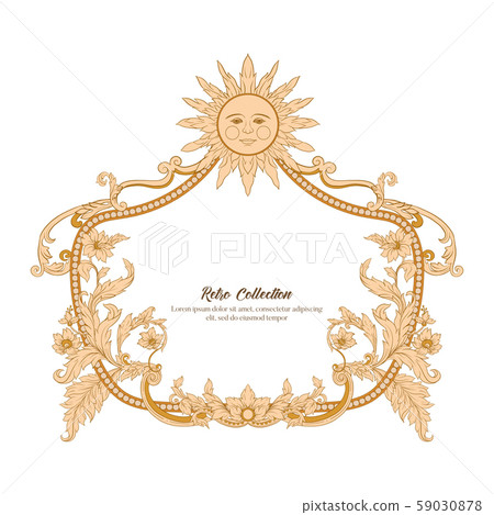 Border, frame, label In baroque, rococo,  59030878