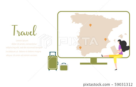 Vector People travel navigation location map Vector People travel navigation location map 59031312