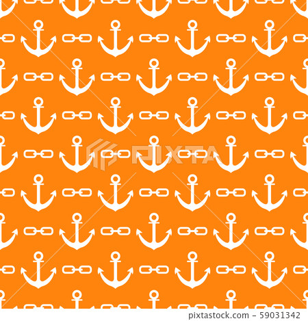 Seamless pattern with anchors and chains 59031342