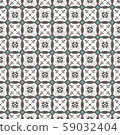 Grey and blue seamless pattern 59032404