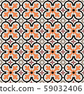 Orange and blue seamless geometrical patterns 59032406