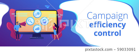 Marketing campaign management concept banner header. Marketing campaign management concept banner header. 59033091