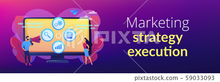 Marketing campaign management concept banner header. 59033093