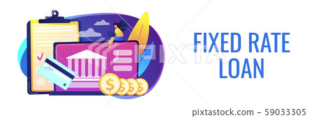 Bank Account Concept Banner Header Stock Illustration 59033305