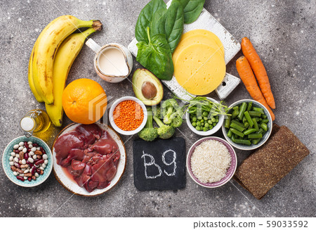 Natural sources of vitamin B9 Natural sources of vitamin B9 59033592