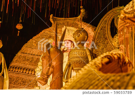 Image of goddess devi Maa Durga Kolkata West Bengal India 59033789