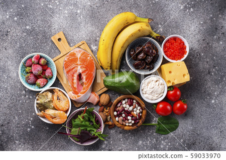 Food for good mood and happiness. 59033970