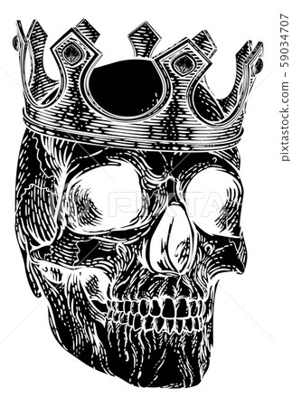 Skull Crown King Human Royal Skeleton Skull Crown King Human Royal Skeleton 59034707