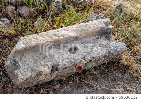 Fragments of ancient buildings, ruins of the 59036112