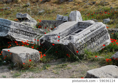 Fragments of ancient buildings, ruins of the Fragments of ancient buildings, ruins of the 59036114