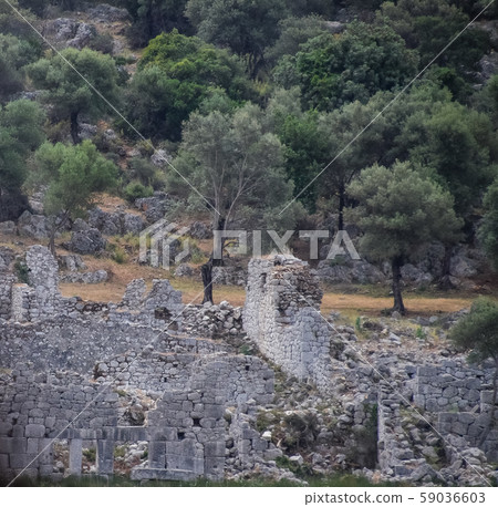 Ancient ruins of antique buildings Ancient ruins of antique buildings 59036603